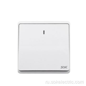 Стандарт Великобритании 1Gang 2Way Switch с неоновым белым